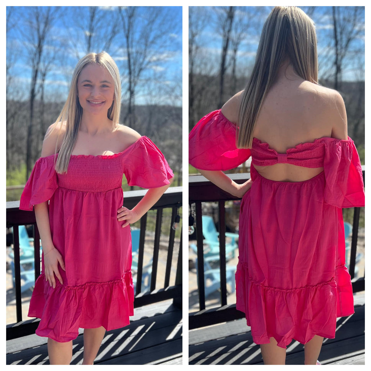 Kimmy Bow Back Dress